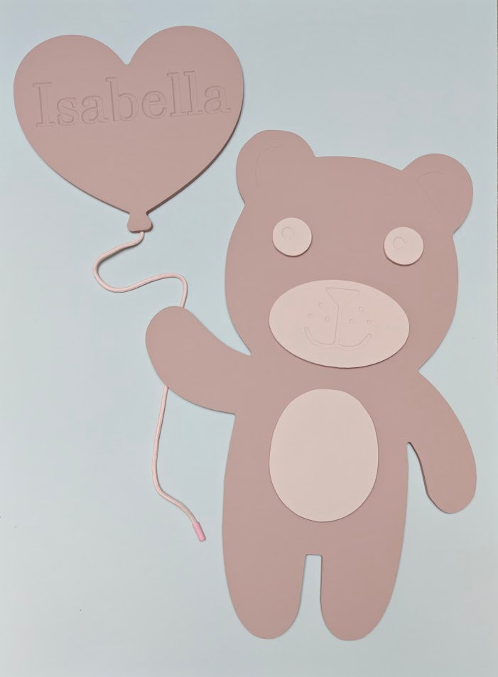 Teddy met HartjesBallon – Gepersonaliseerd