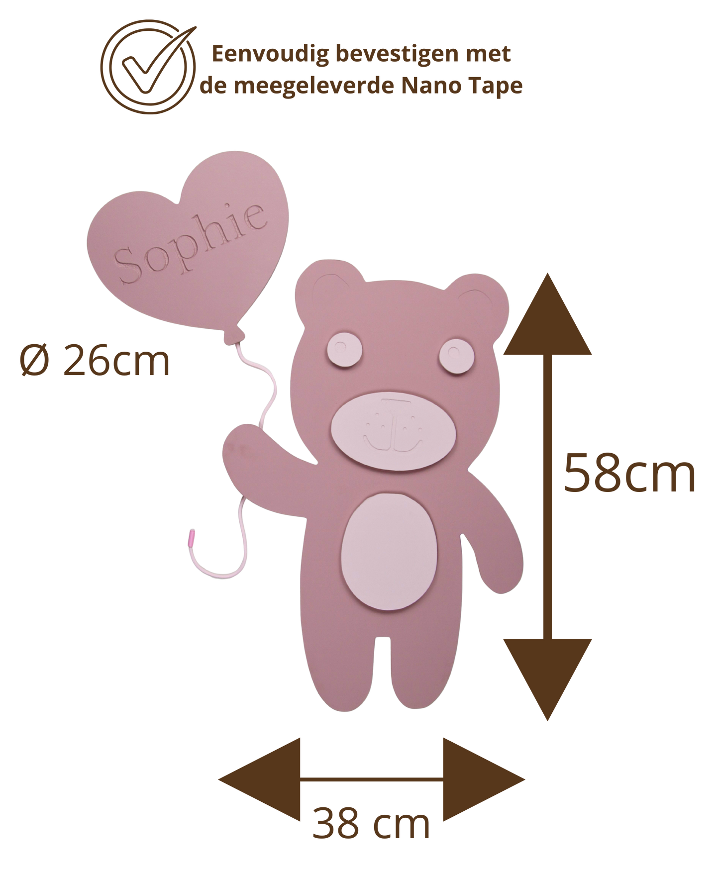 Teddy met DroomBallon | Gepersonaliseerd