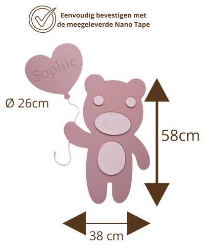 Teddy met DroomBallon | Gepersonaliseerd