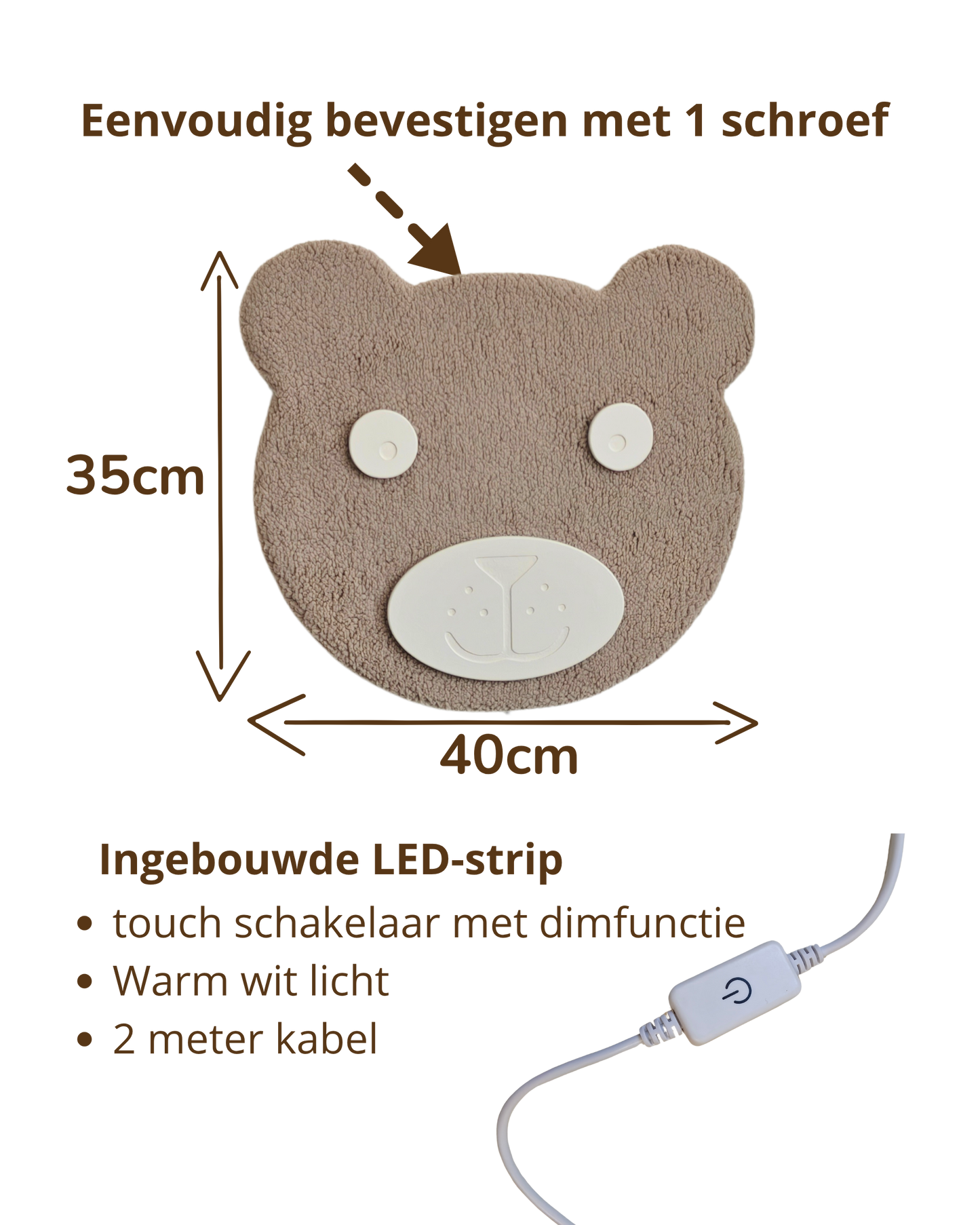 Wandlamp - teddybeer