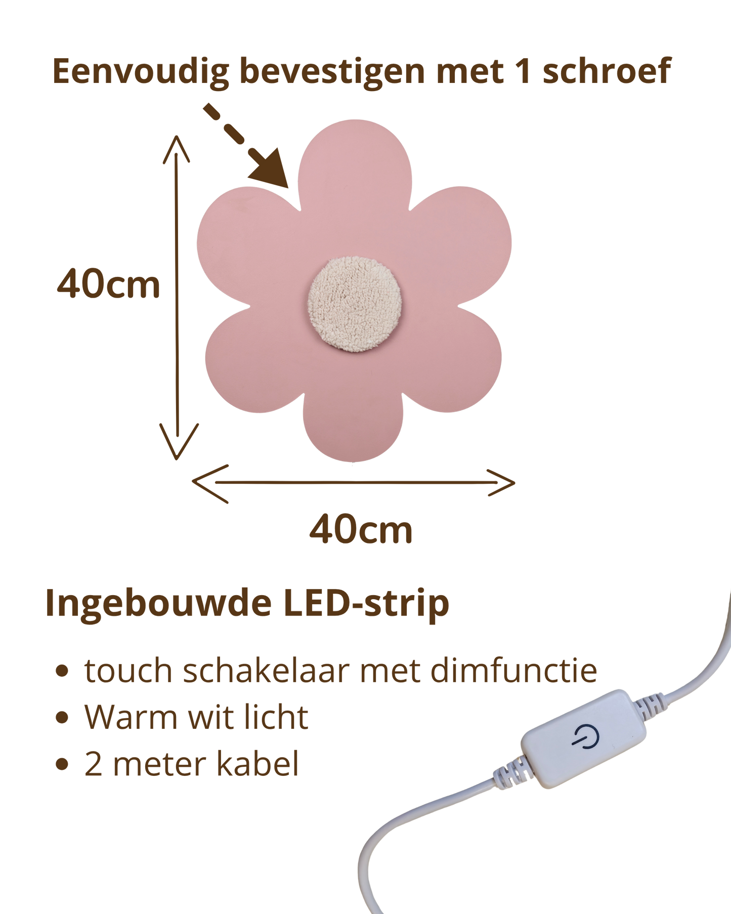 Wandlamp - Bloem