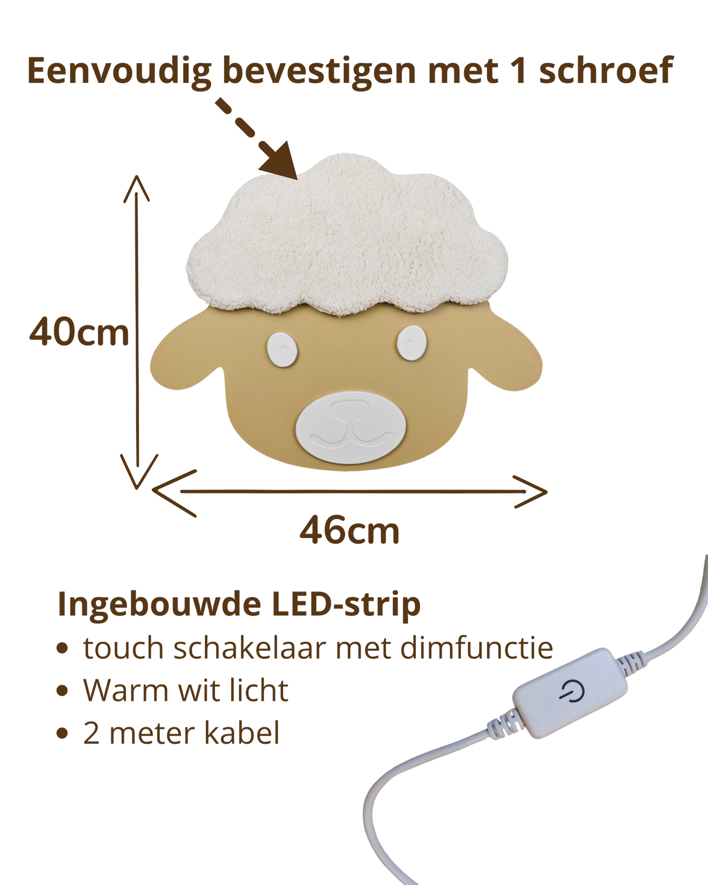 Wandlamp - Schaap