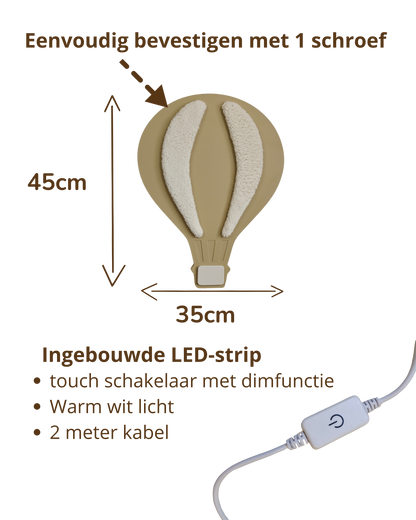 Wandlamp - luchtballon