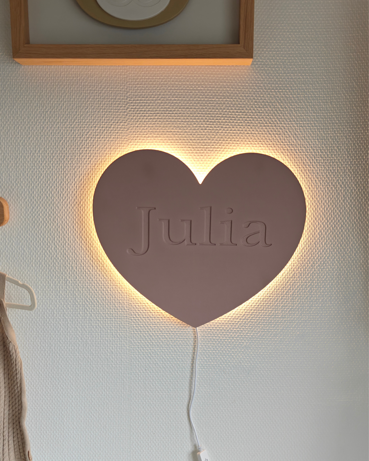 Hartjes wandlamp - Gepersonaliseerd