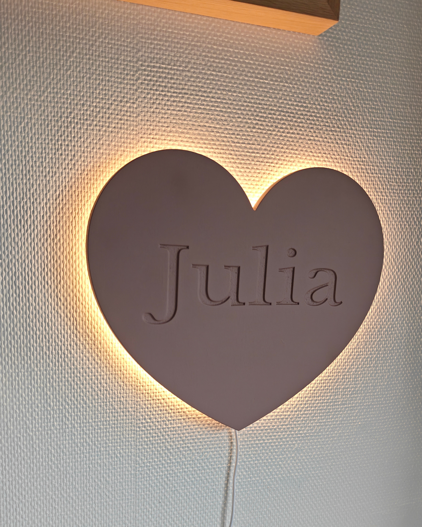 Hartjes wandlamp - Gepersonaliseerd
