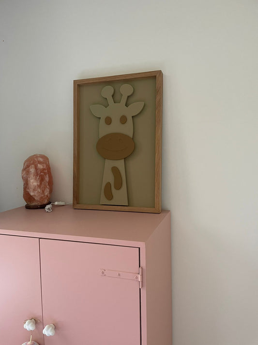 Giraf Droommaatje – 3D Schilderij