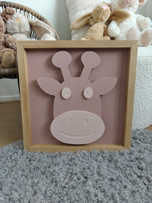 Giraf Droomportret – 3D Schilderij