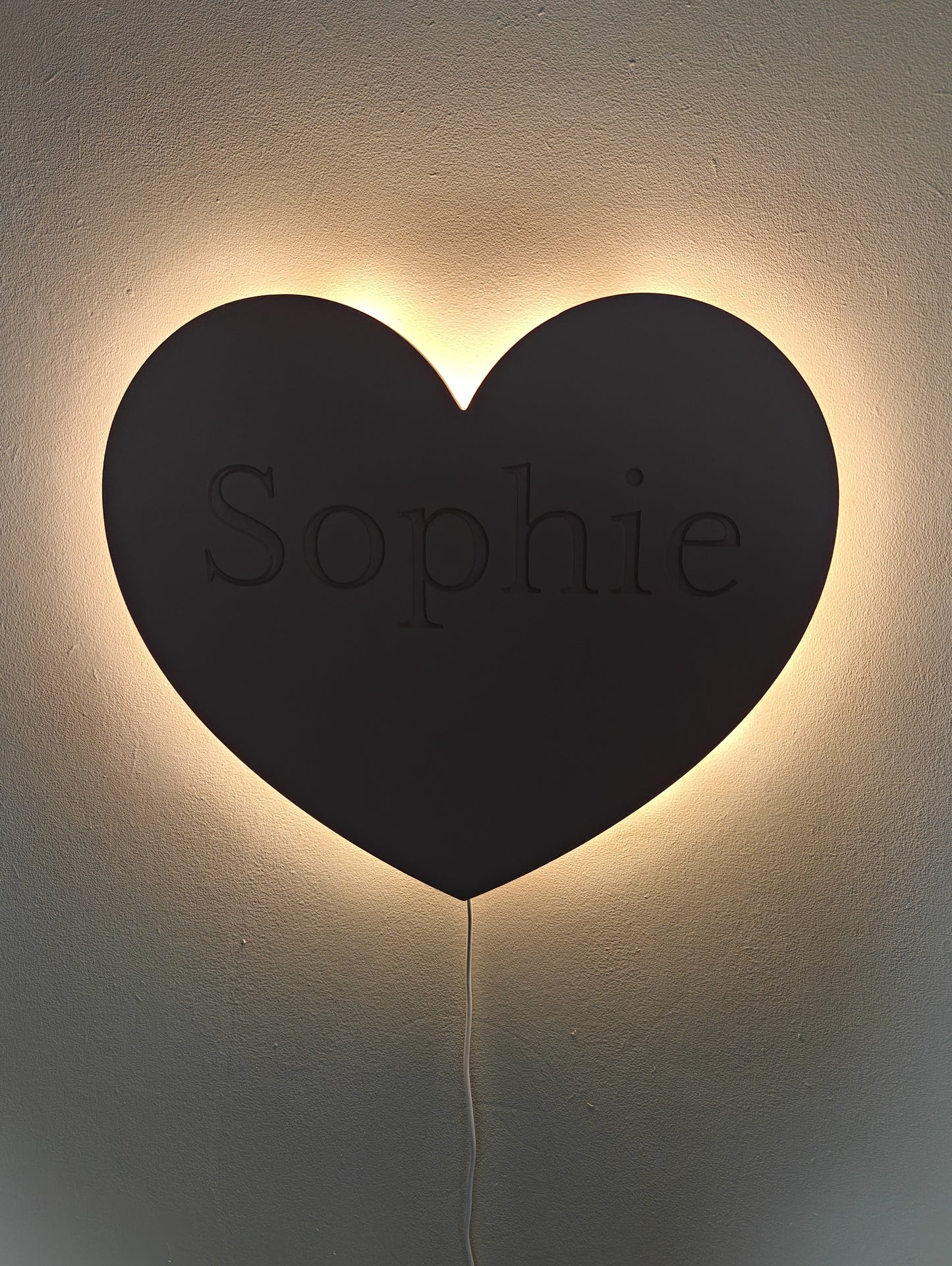 Hartjes wandlamp - Gepersonaliseerd