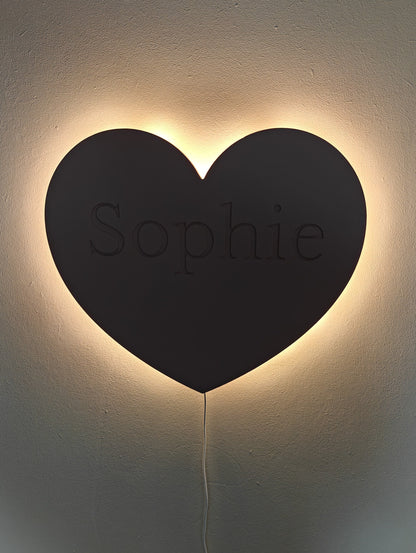 Hartjes wandlamp - Gepersonaliseerd