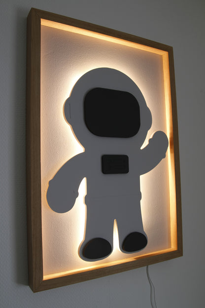 Astronaut – 3D Schilderij met licht
