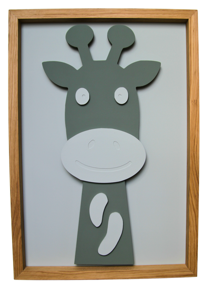 Giraf – 3D Schilderij met licht