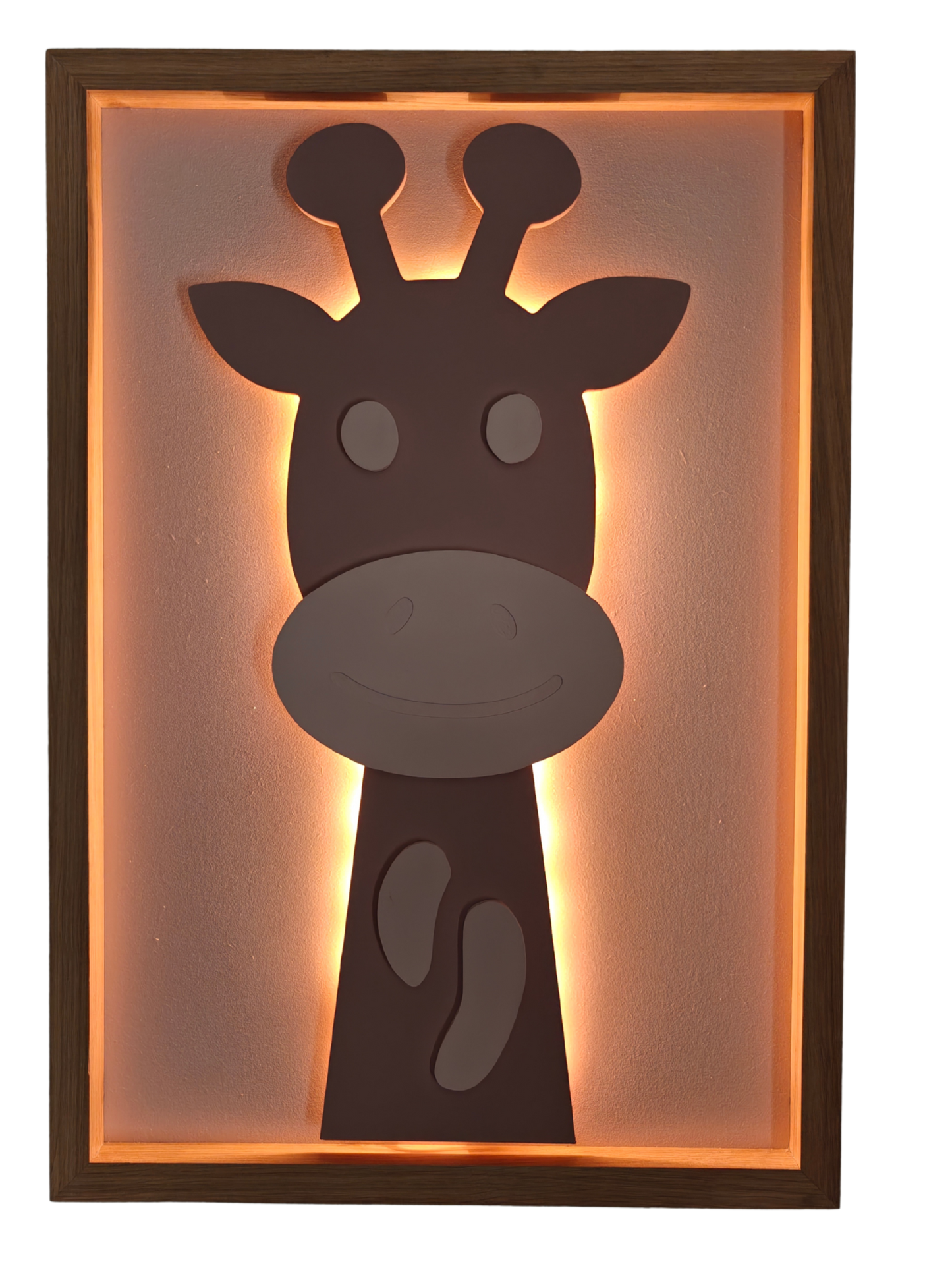 Giraf – 3D Schilderij met licht