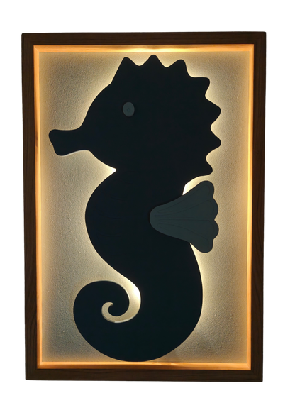 Zeepaard – 3D Schilderij met licht