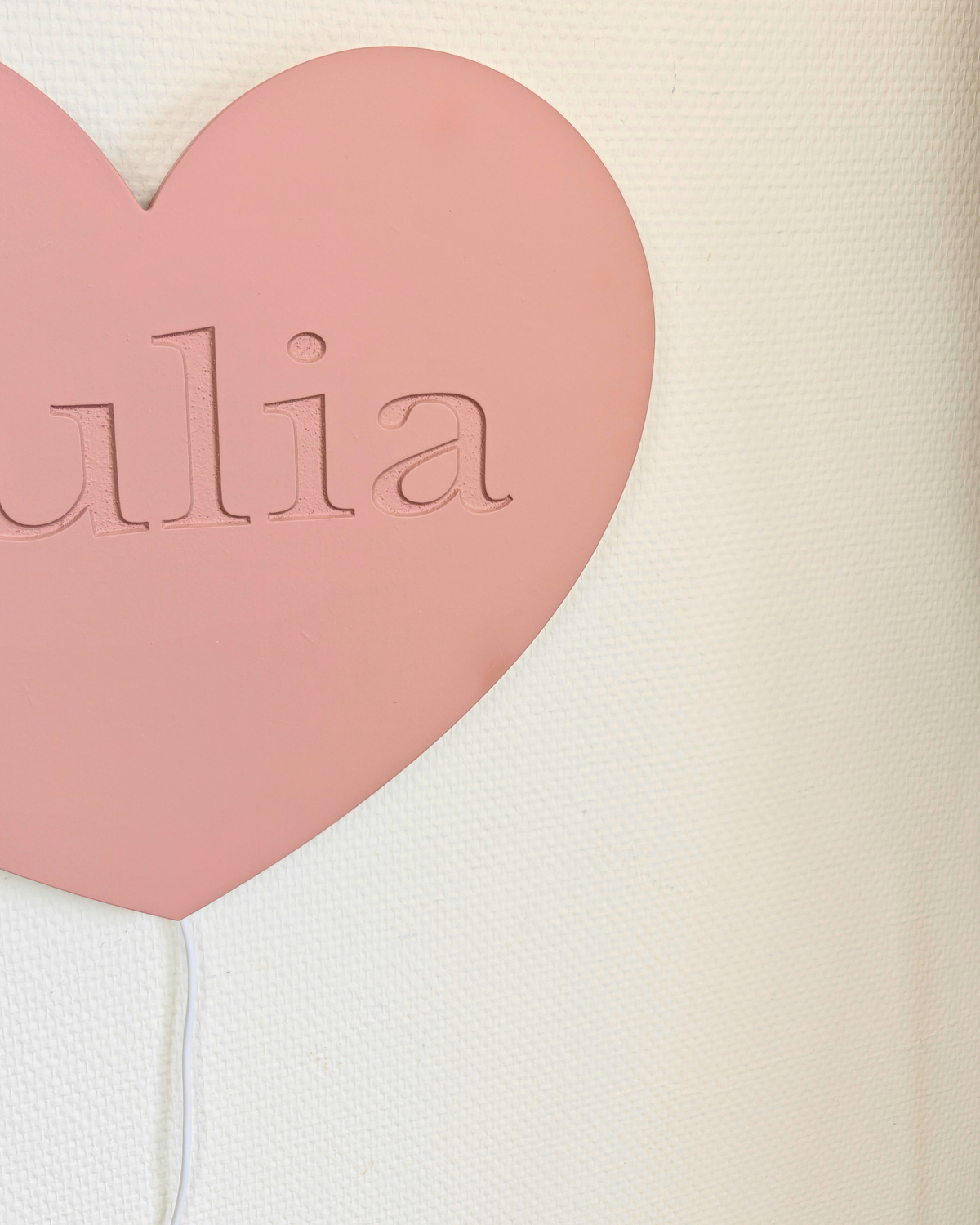 Hartjes wandlamp - Gepersonaliseerd