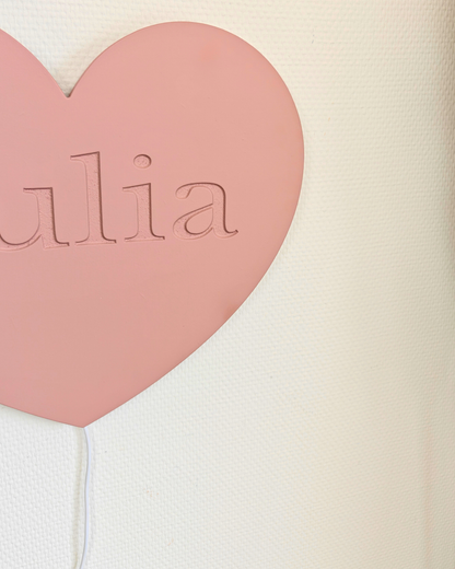 Hartjes wandlamp - Gepersonaliseerd