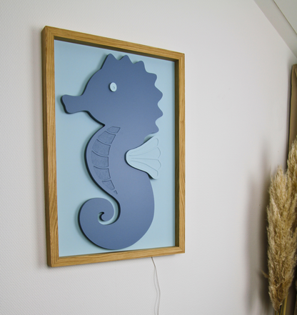 Zeepaard – 3D Schilderij met licht