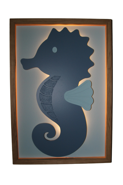 Zeepaard – 3D Schilderij met licht