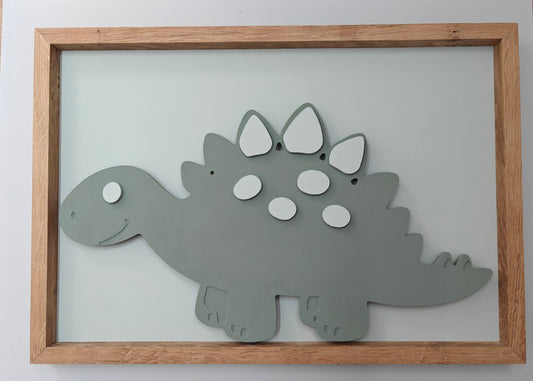 Stegosaurus Droommaatje – 3D Schilderij
