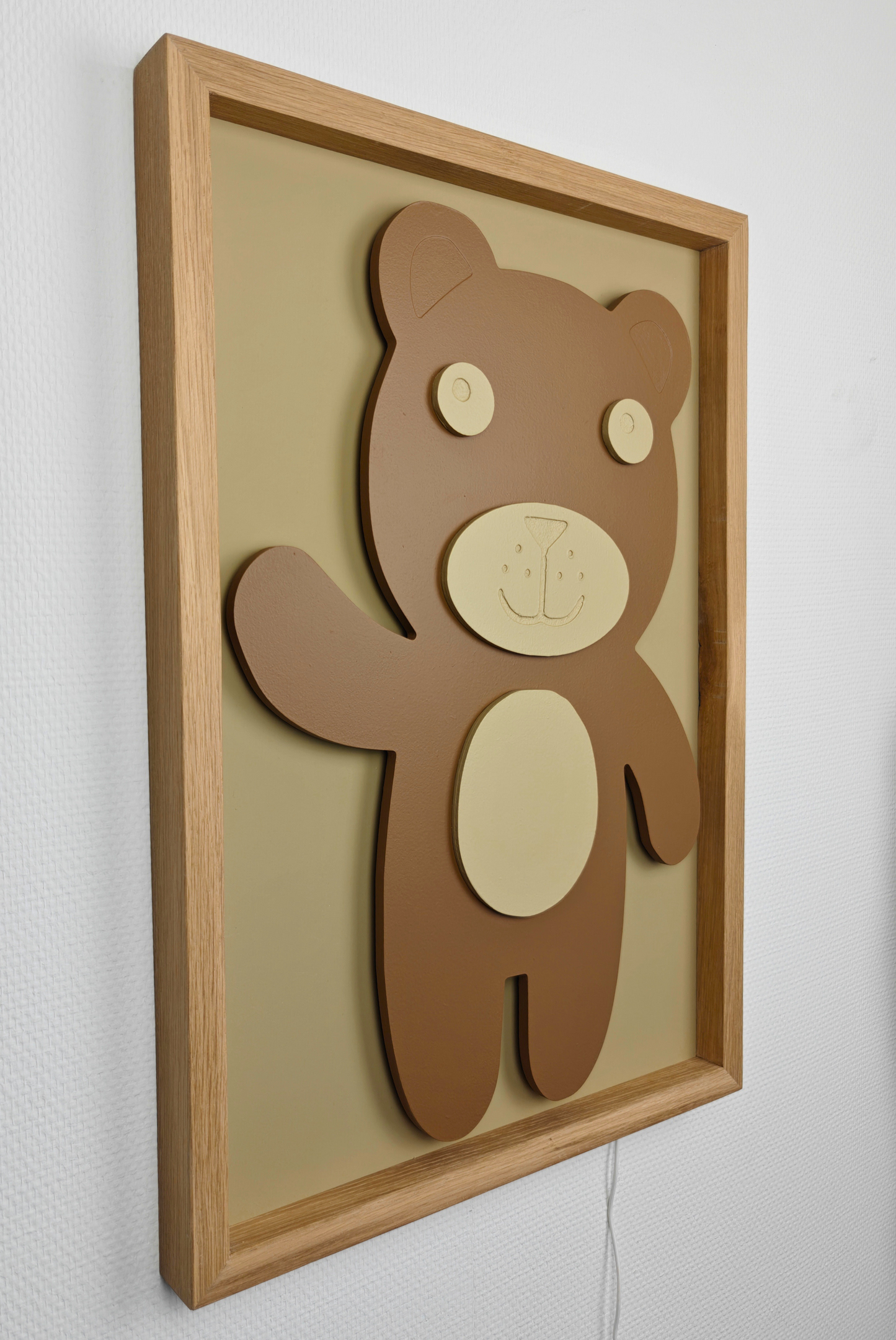 Teddy – 3D Schilderij met licht