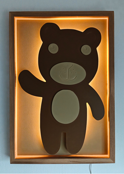 Teddy – 3D Schilderij met licht