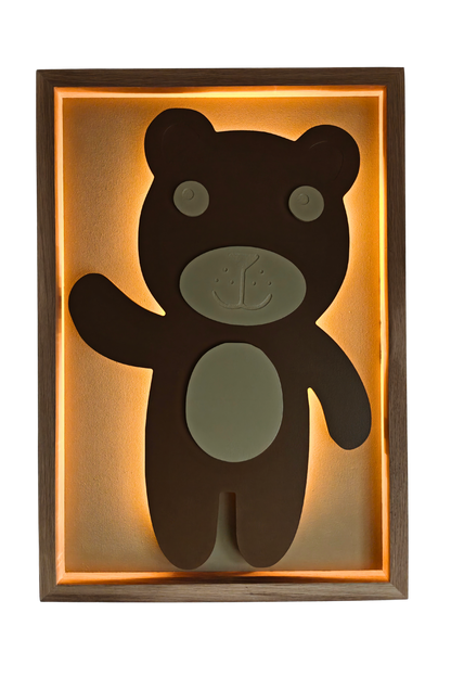Teddy – 3D Schilderij met licht