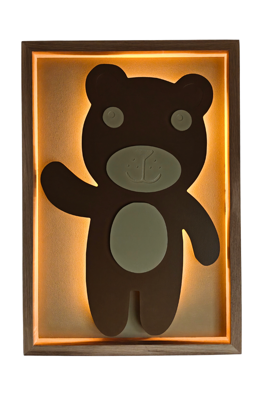Teddy – 3D Schilderij met licht