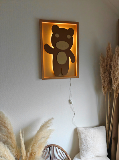 Teddy – 3D Schilderij met licht