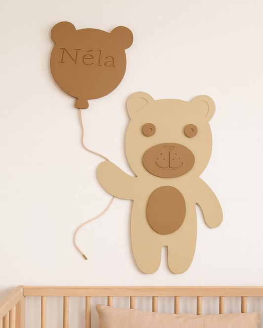 Teddy met TeddyBallon – Gepersonaliseerd